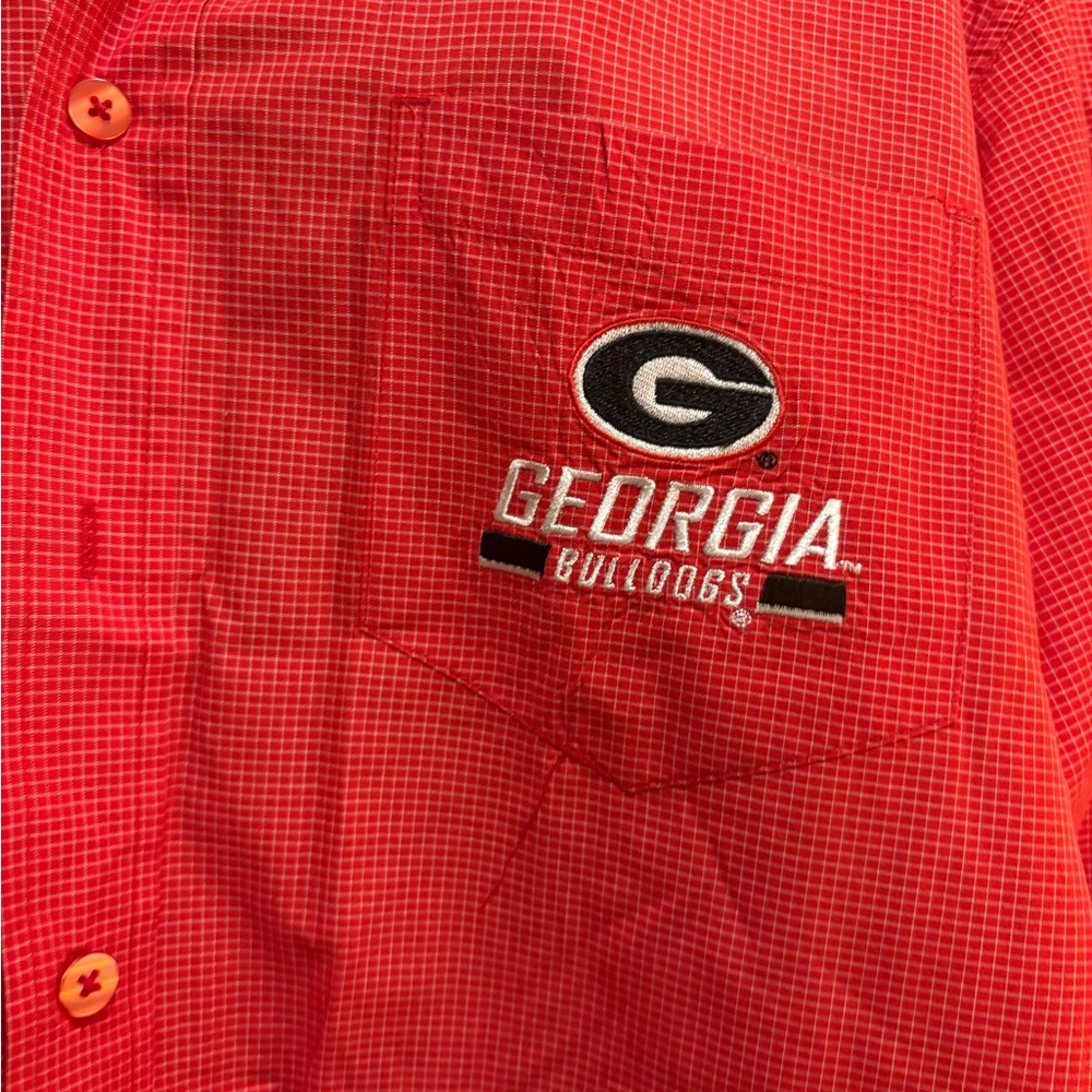 Uga Logo Embroidered Button Down - image 2